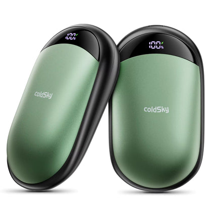 2-In-1 Hand Warmers Rechargeable 2 Pack Magnetic Electric Hand Warmer with Digital Display, Portable Pocket Hand Warmer