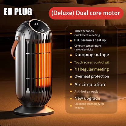 Xiaomi New 2000W Intelligent Desktop Space Heater Powerful PTC Ceramic Fast Heating 4 Heat Settings for Home Office Bedroom Use