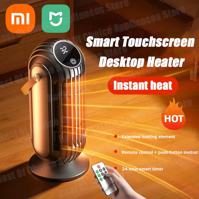 Xiaomi New 2000W Intelligent Desktop Space Heater Powerful PTC Ceramic Fast Heating 4 Heat Settings for Home Office Bedroom Use
