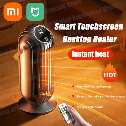 Xiaomi New 2000W Intelligent Desktop Space Heater Powerful PTC Ceramic Fast Heating 4 Heat Settings for Home Office Bedroom Use