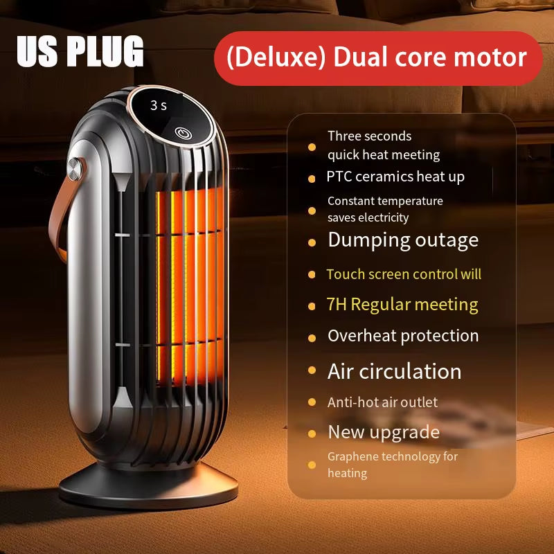 Xiaomi New 2000W Intelligent Desktop Space Heater Powerful PTC Ceramic Fast Heating 4 Heat Settings for Home Office Bedroom Use
