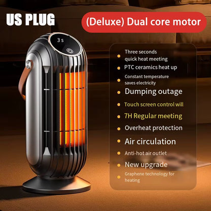 Xiaomi New 2000W Intelligent Desktop Space Heater Powerful PTC Ceramic Fast Heating 4 Heat Settings for Home Office Bedroom Use