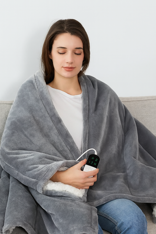Heating Blanket-Electric Blanket, Soft Heated Throw Blanket