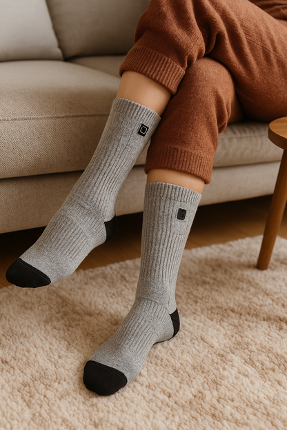 Rechargeable Heated Socks for Cold Feet – Long Battery Life, Winter Ready