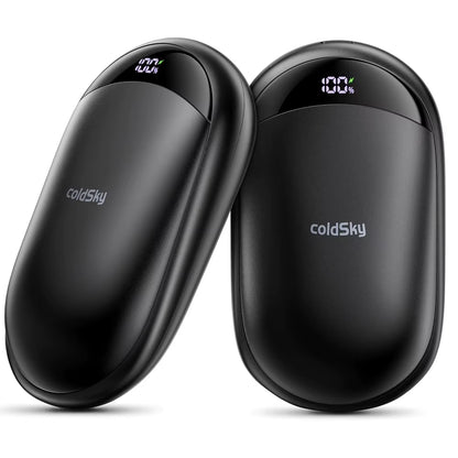 2-In-1 Hand Warmers Rechargeable 2 Pack Magnetic Electric Hand Warmer with Digital Display, Portable Pocket Hand Warmer